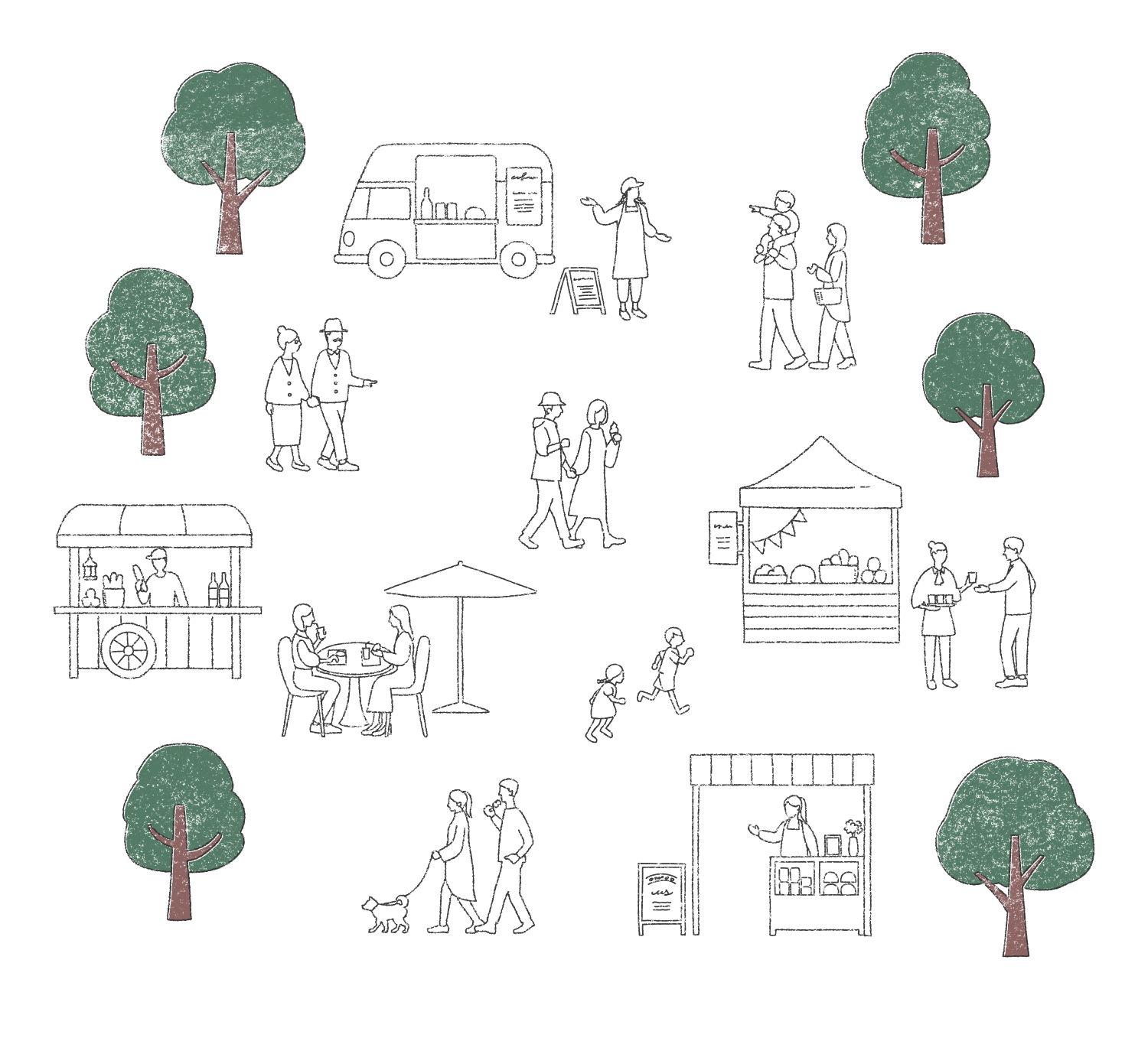 かんばらマルシェの様子