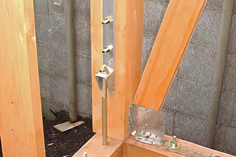 柱と梁の接合部