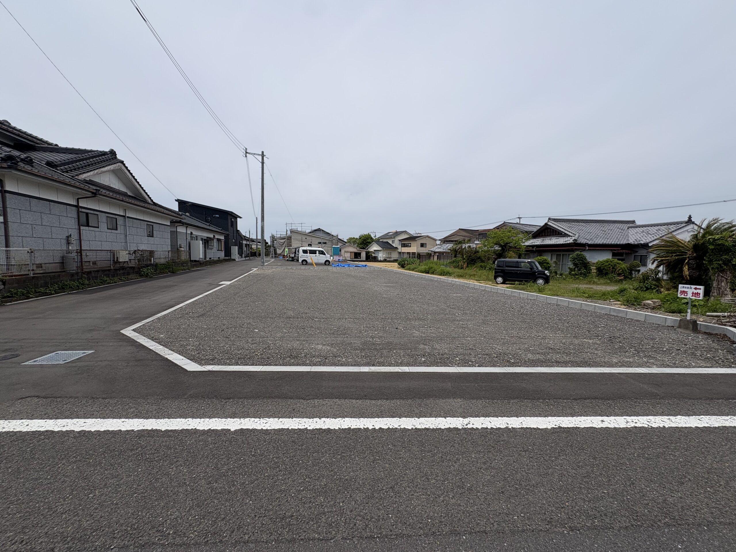 栗原建売建設中の広々とした閑静な分譲地です。